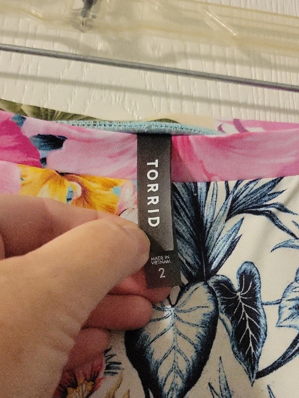 Torrid Tropical Floral Bikini Set in Pink, Blue, Yellow